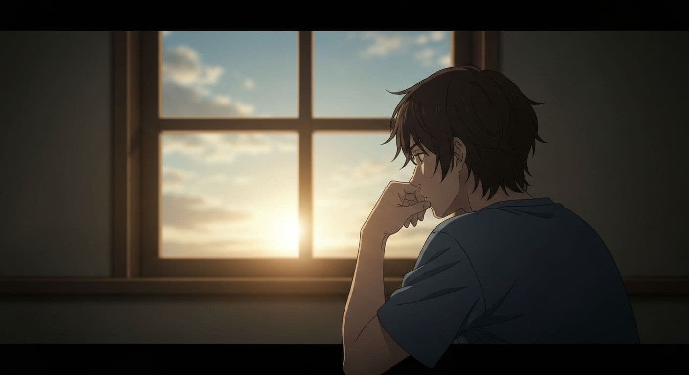 Person experiencing complex heartbreak emotions after a breakup, showing multiple feelings simultaneously