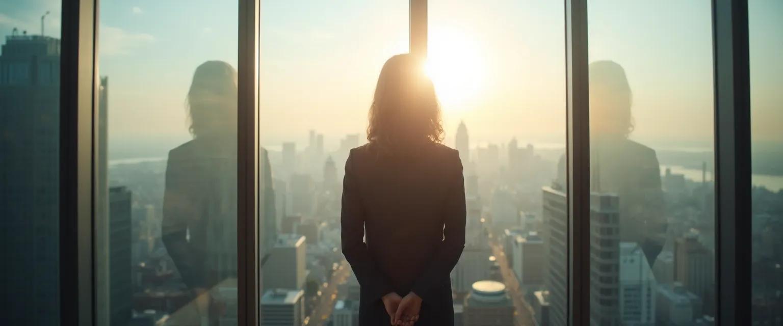 Manager practicing self-awareness exercises as the key to effective leadership development