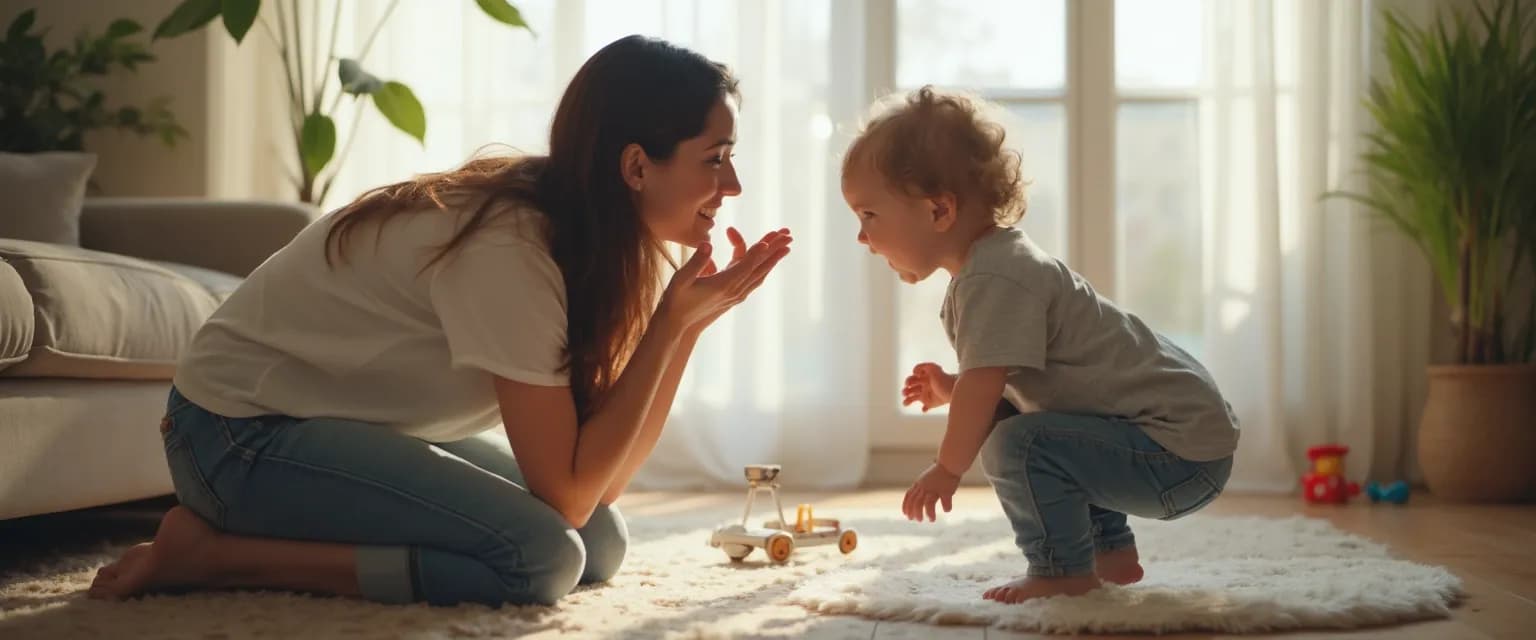 Parent helping child with junior anger management techniques during emotional moment