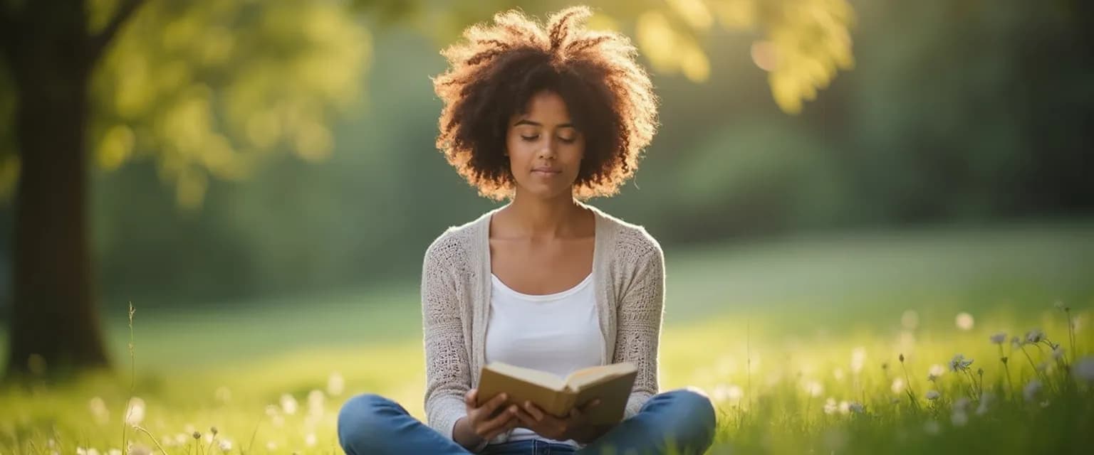 Woman practicing Eurich self awareness techniques through balanced reflection and feedback