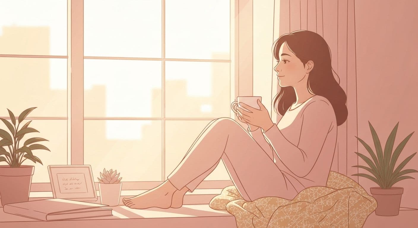 Person practicing self-compassion and emotional healing after traumatic breakup