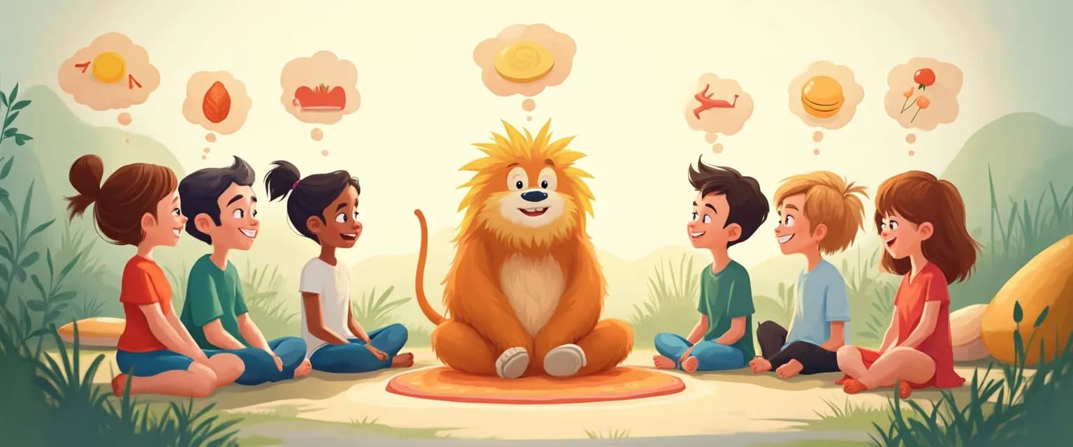 Child enjoying Mind Yeti mindfulness activity with parent