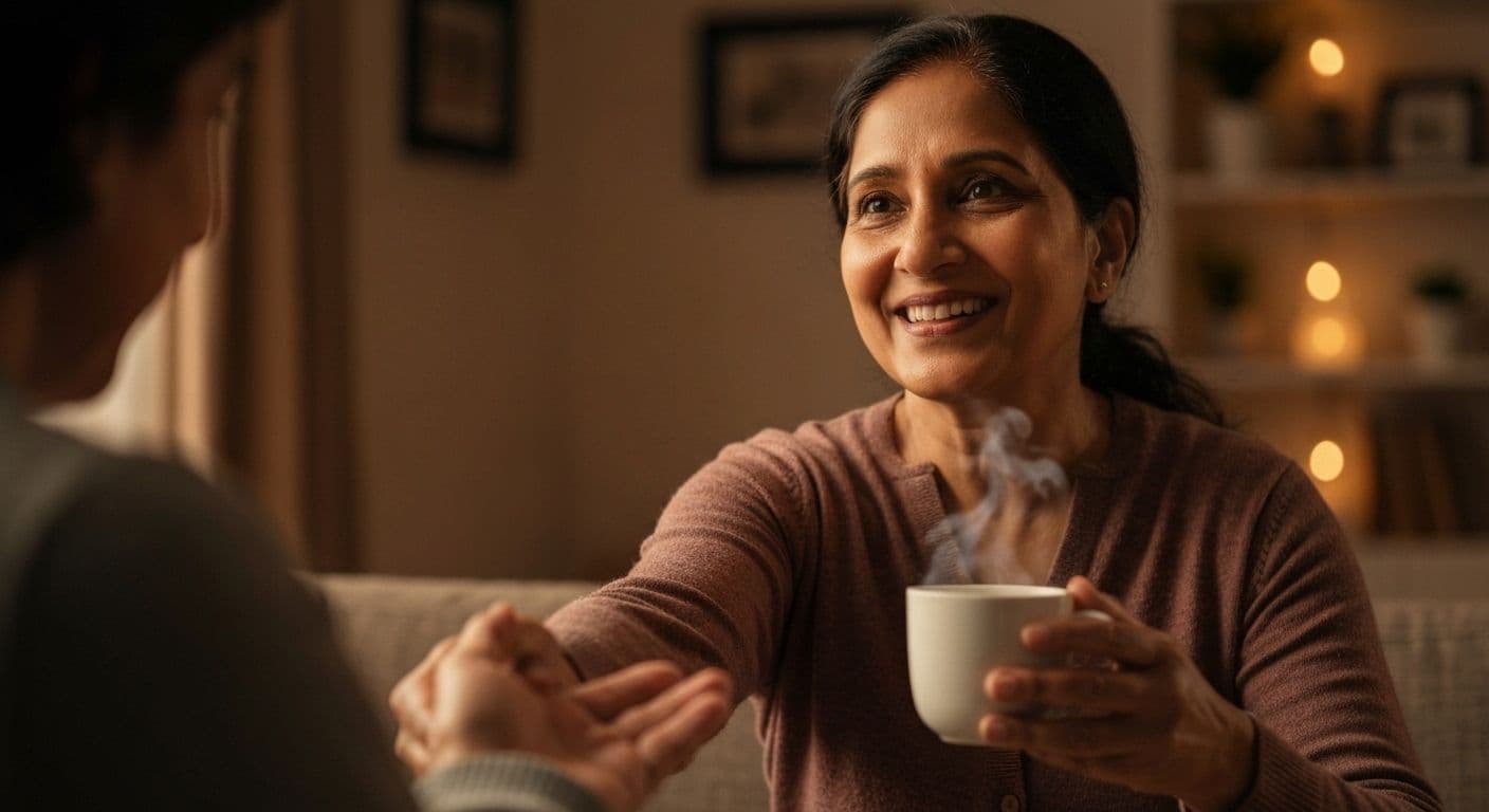 Timeline showing when to reach out and what to say to someone who lost a grandparent during different grief phases