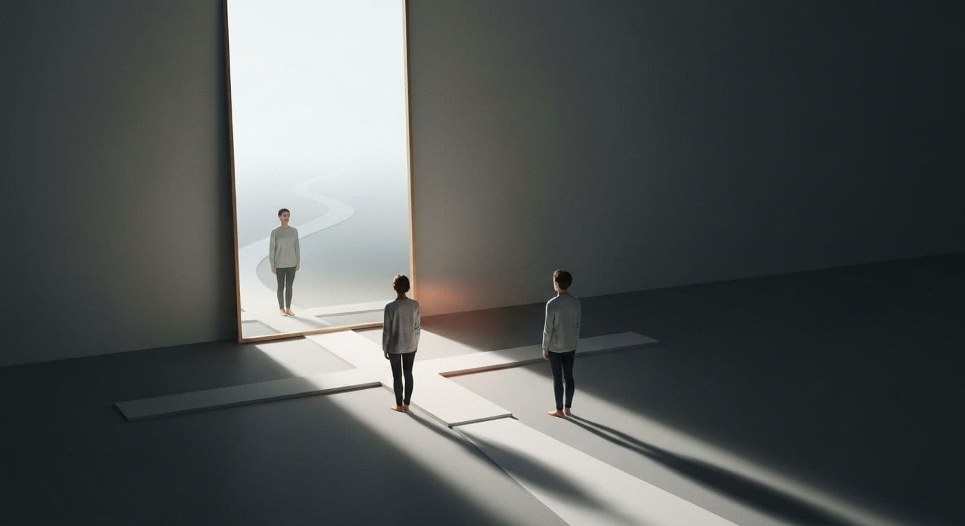 Person reflecting calmly while learning self awareness through mindful practice