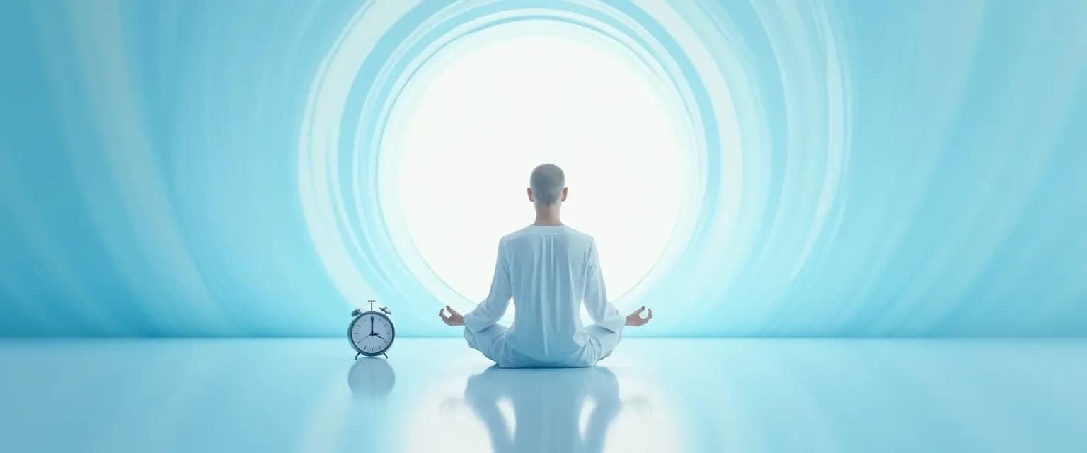 Person practicing 5-minute guided meditation for anxiety and depression relief