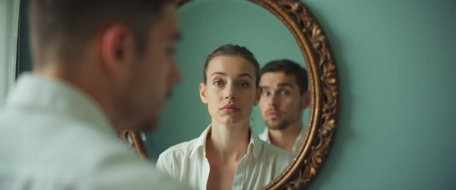 Person practicing self-awareness in conflict management by taking a reflective pause during a discussion