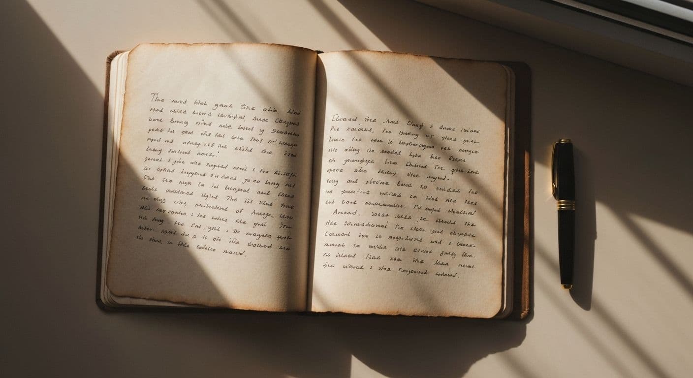 Person using grief writing prompts in quiet reflective space for emotional processing