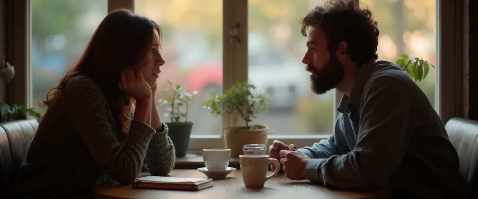 Person developing insight self awareness through meaningful conversation