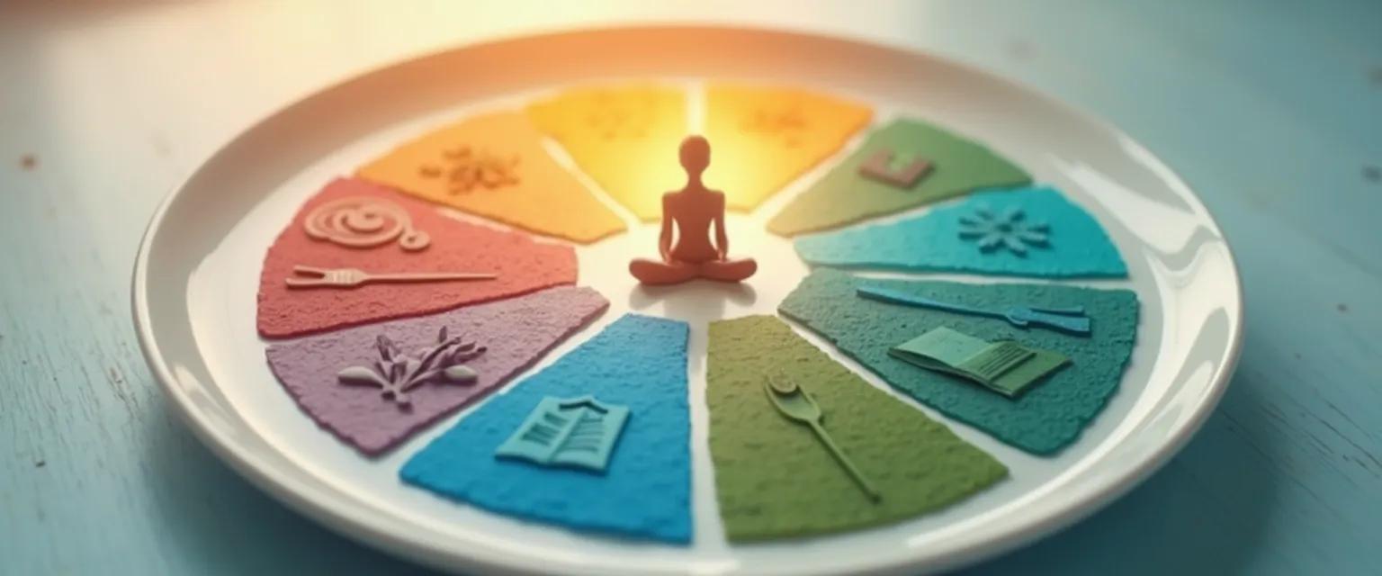 The Healthy Mind Platter showing 7 essential elements for optimal brain health and well-being