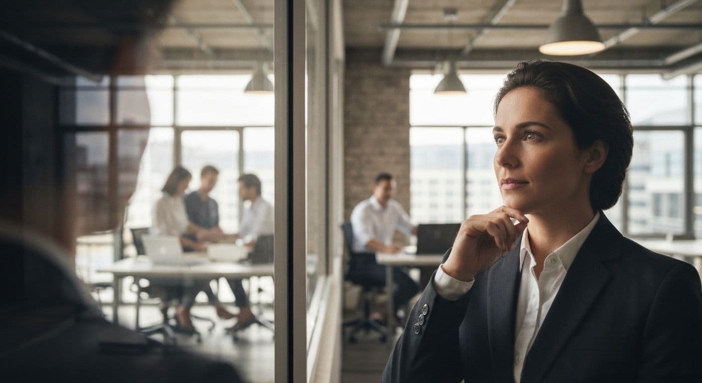 Professional reflecting on emotions to improve self awareness at work for better career success