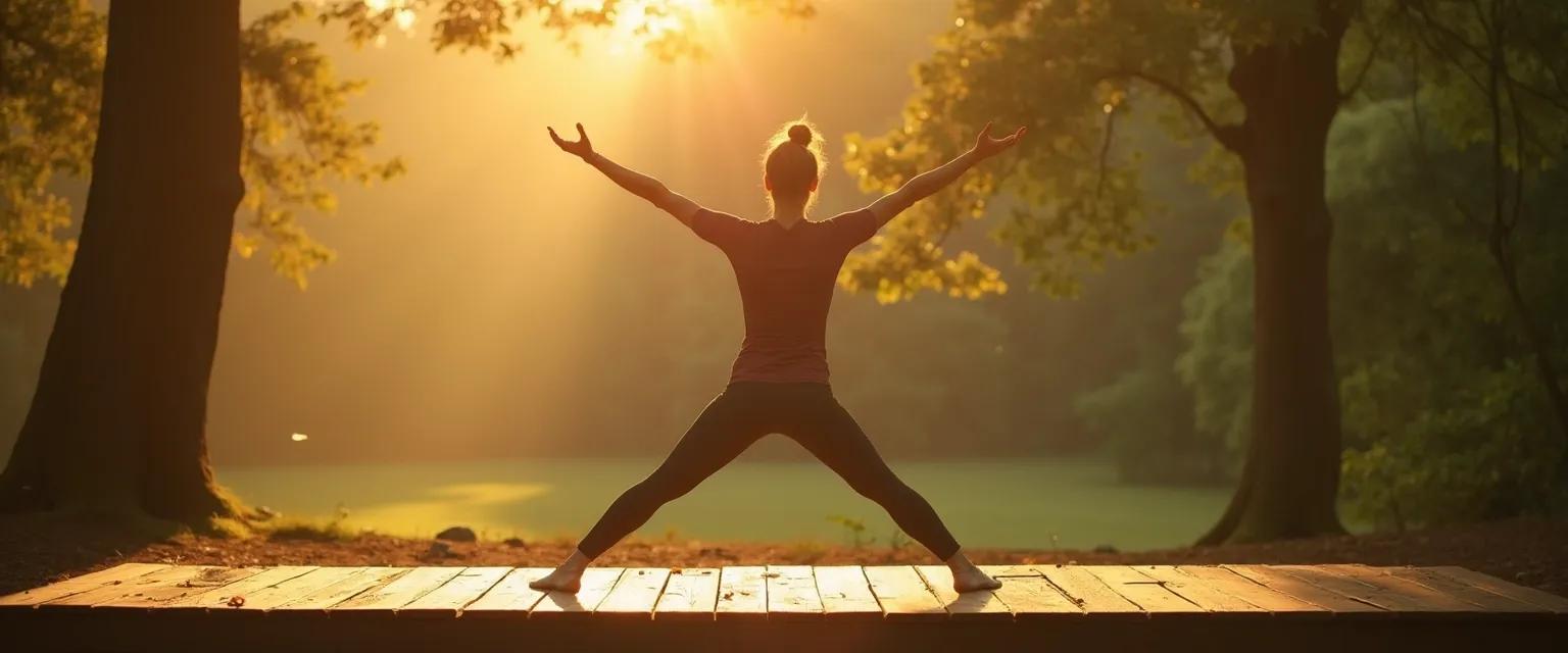 Person demonstrating mindful movement for an ageless body, timeless mind