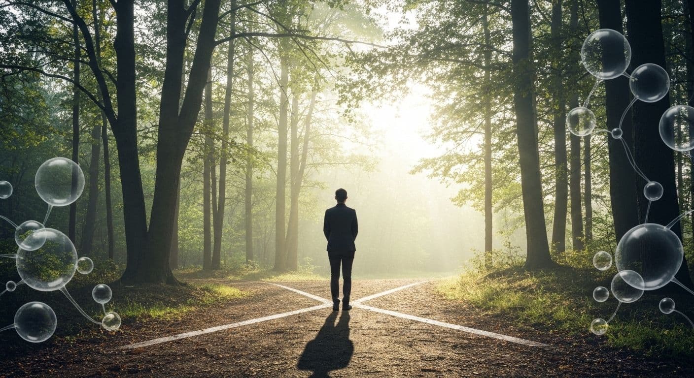 Person reflecting thoughtfully, illustrating self awareness in decision making process