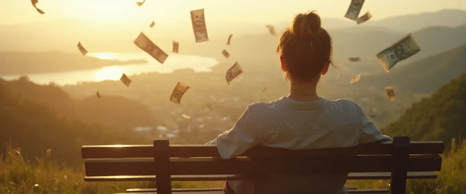 Professional looking thoughtful despite success, illustrating why money can't buy happiness