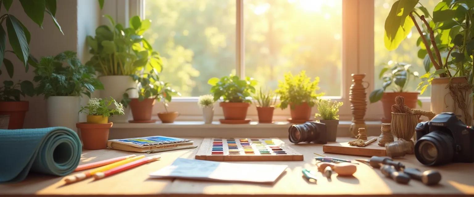 Person engaging in unexpected hobbies that cultivate a happy mind and boost wellbeing
