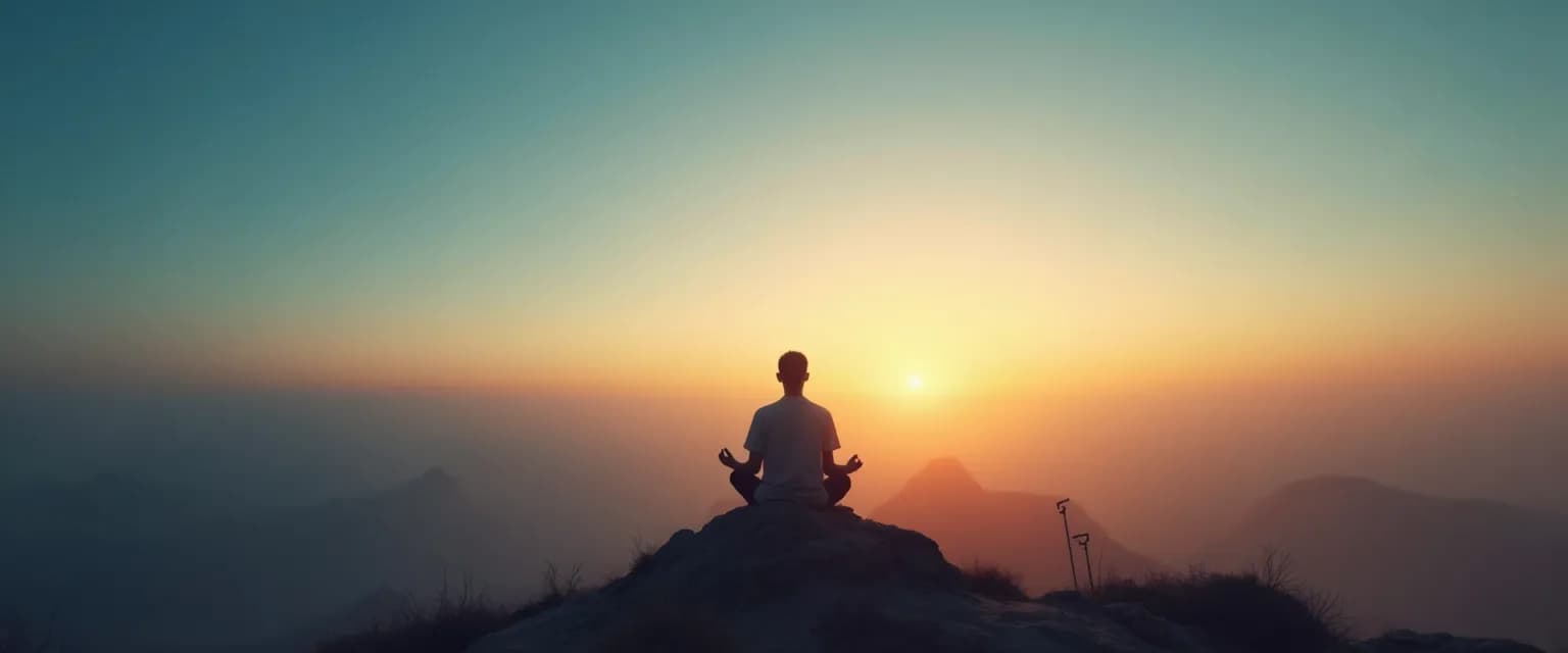 Person accessing Big Mind awareness for clearer decision making