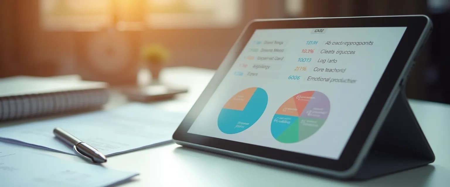 Interactive emotional intelligence in PDF assessment with form fields and visual feedback elements