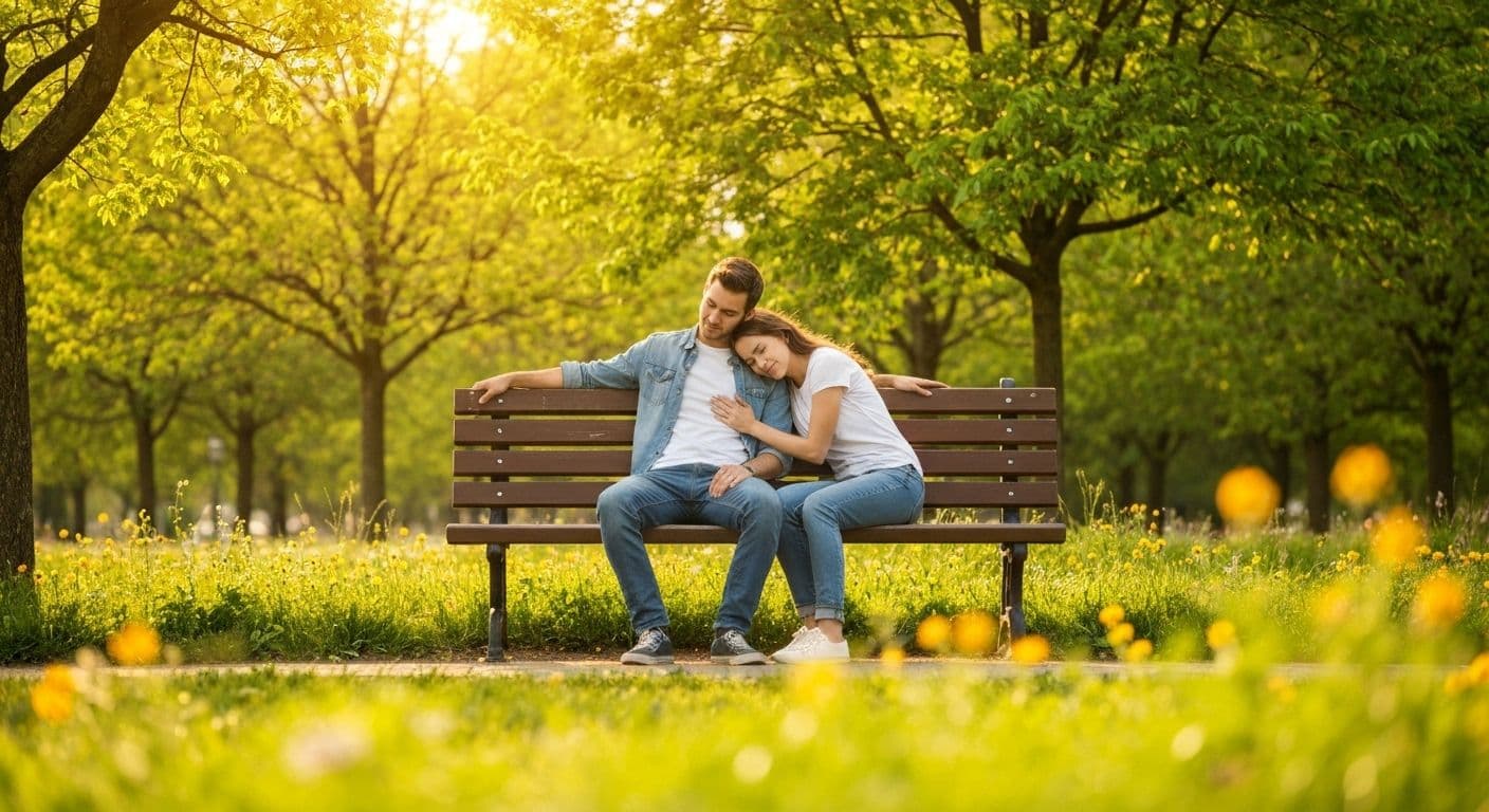 Two friends sitting together in supportive silence, illustrating what to say to friend who lost loved one through presence