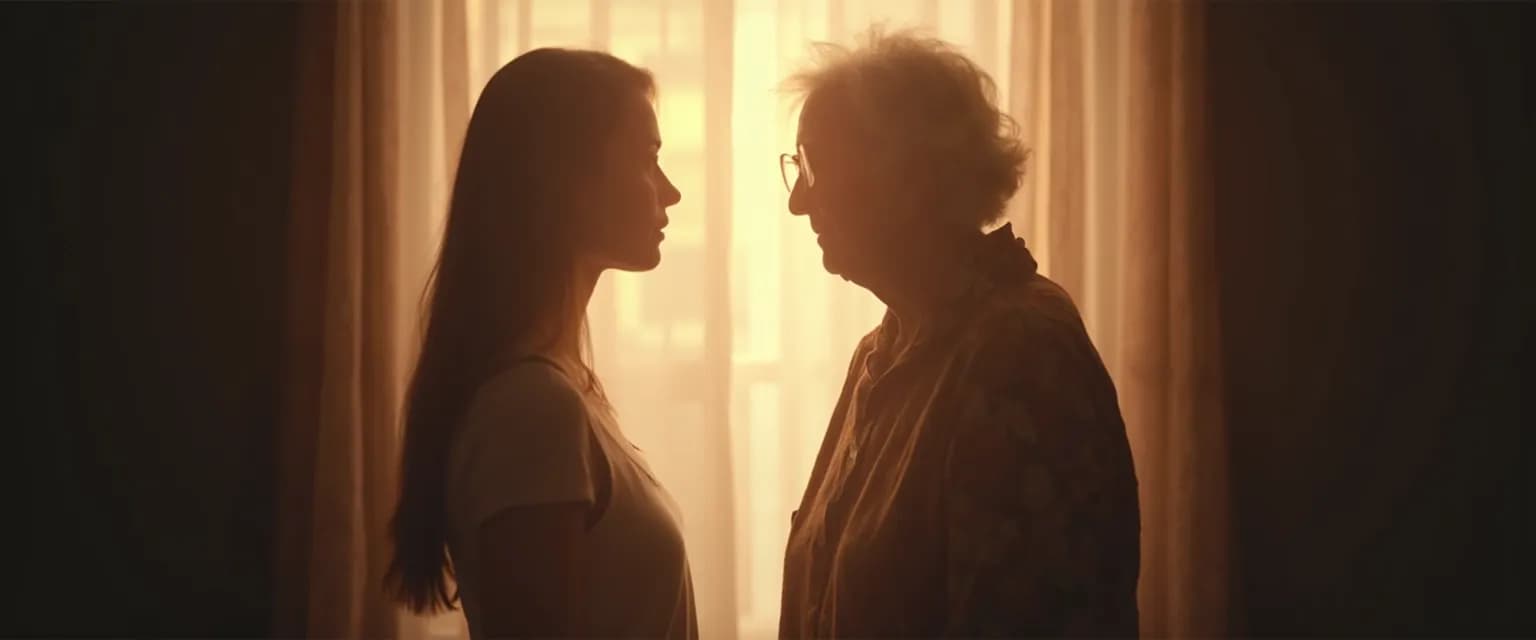 Adult child using mirror techniques with mother who has no self awareness