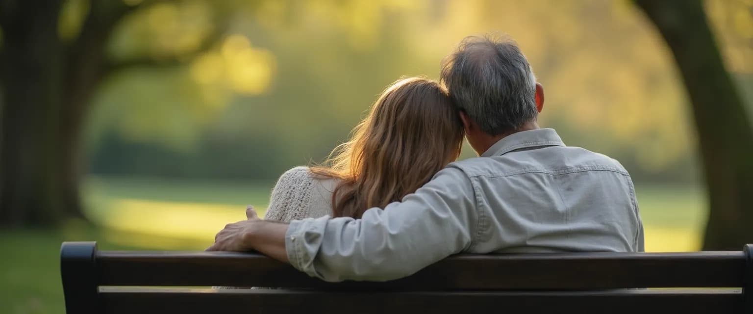 Person comforting someone who lost someone with supportive presence