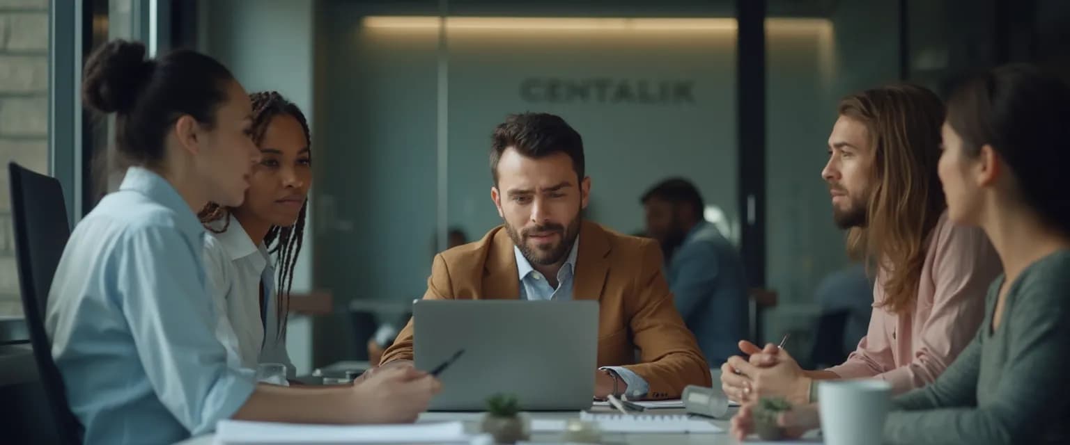 Professional managing workplace triggers with emotional intelligence techniques