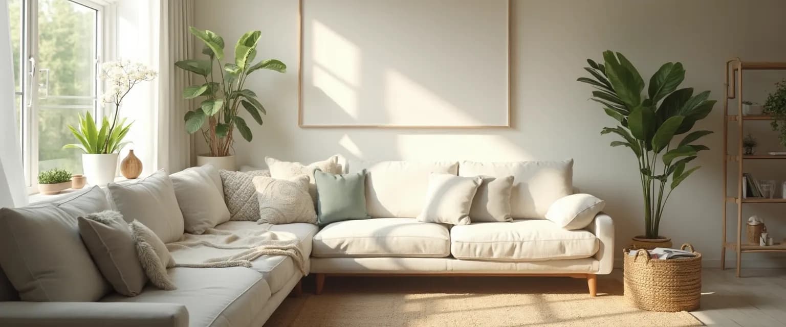 Cozy living room sanctuary designed for healing while being alone after a breakup