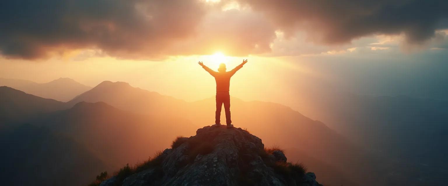 Person practicing self resilient meaning techniques for emotional independence