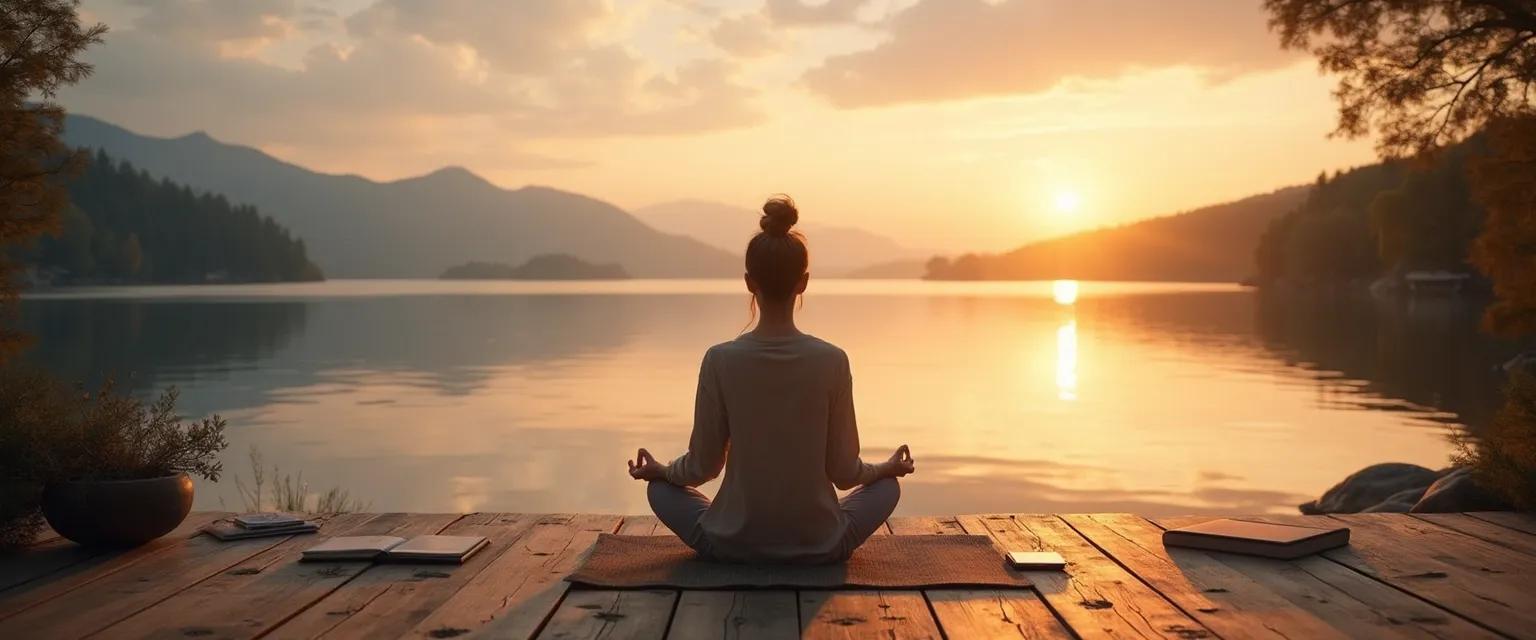 Person enjoying weekend digital detox activities to find peace of mind