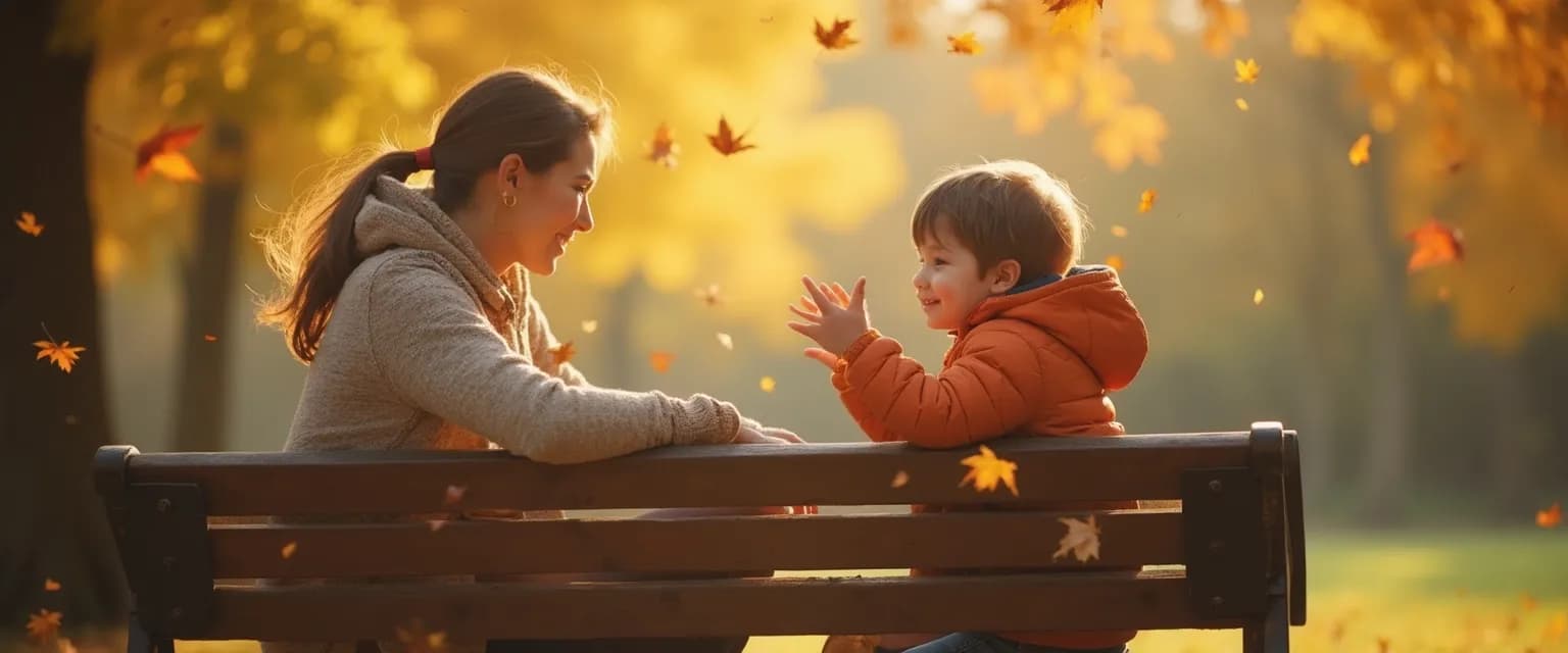 Parent and child engaging in self-awareness and confidence building activity