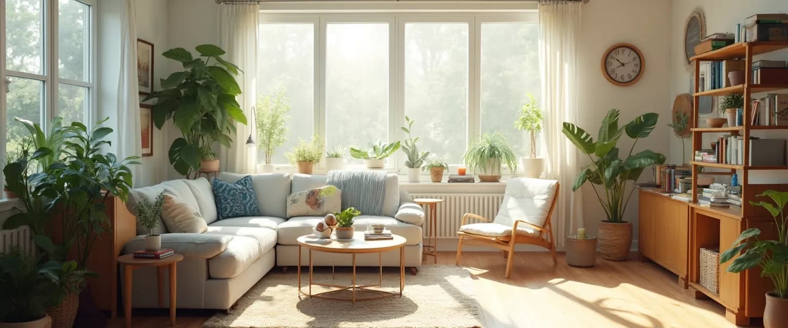 Transformed living room supporting life after breakup with renewed decor and personal touches