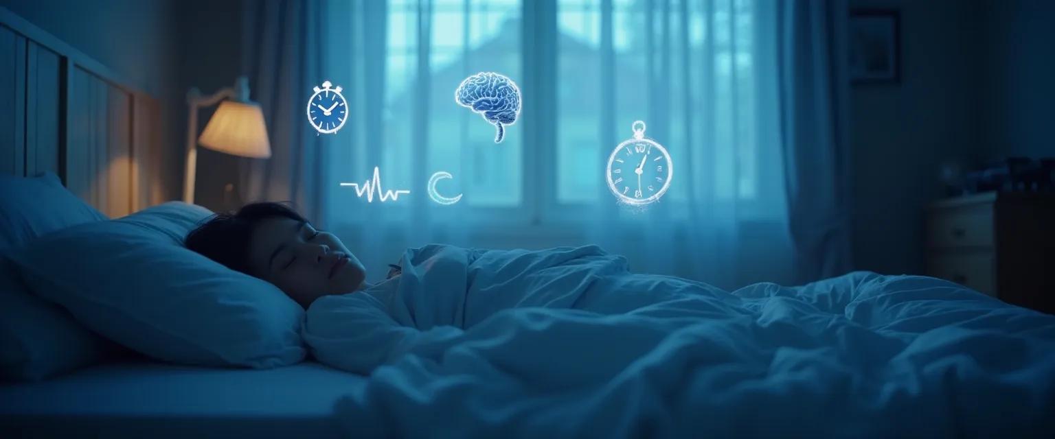 Person practicing anxiety sleep tips for night anxiety relief, promoting better sleep and reducing anxiety at bedtime