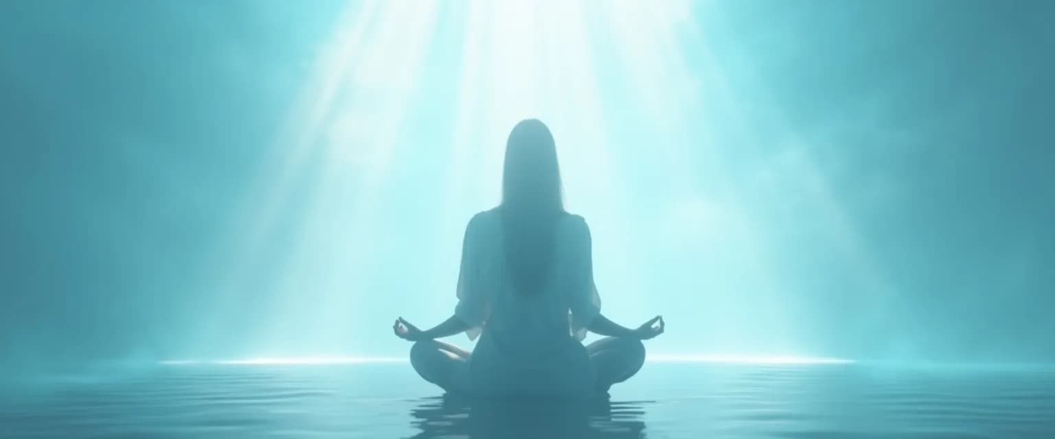 Person practicing Sam Harris guided meditation for anxiety relief