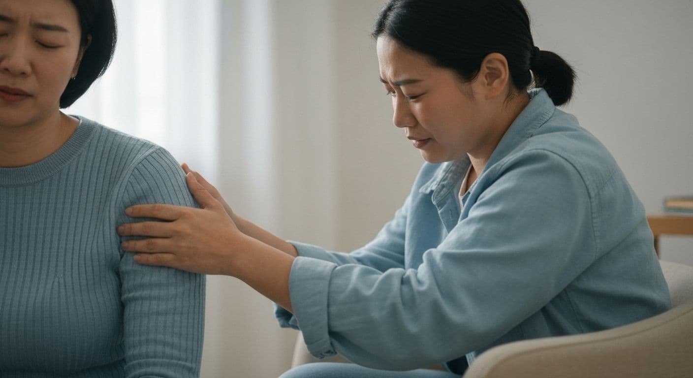 Person offering compassionate support showing what to say for someone who lost someone with empathy and presence