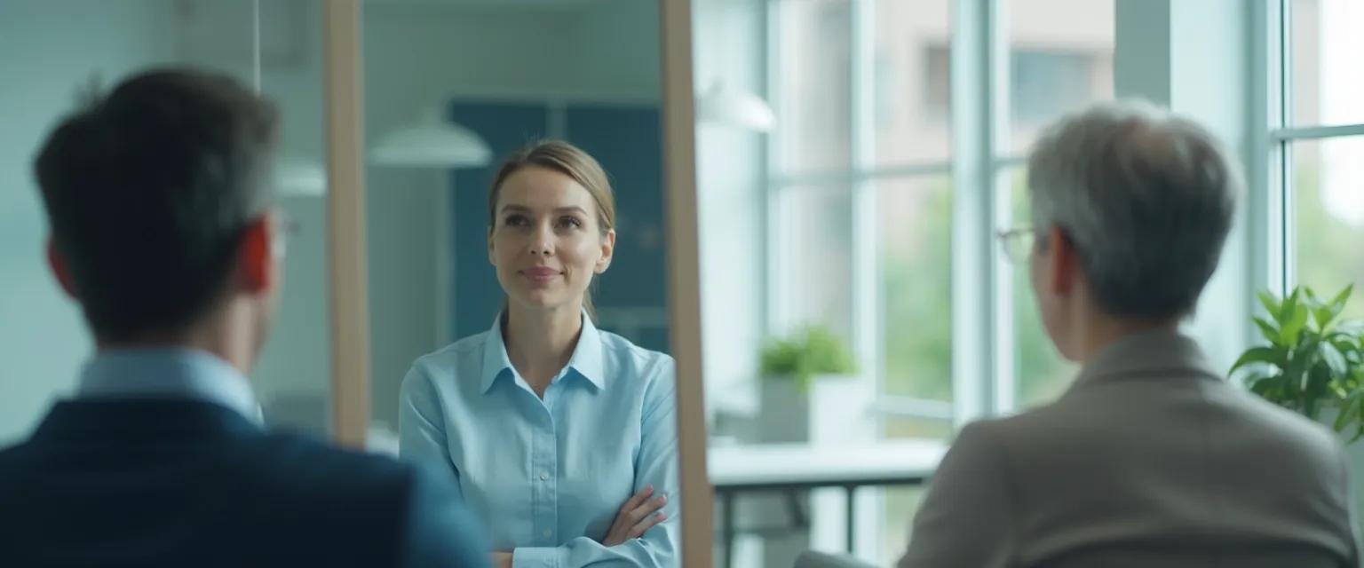 Diagram showing the difference between internal self-awareness and external self-awareness in workplace relationships