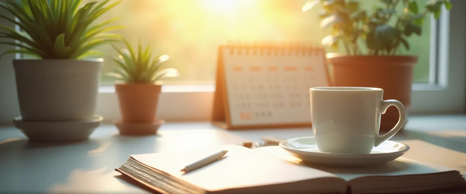 Woman rebuilding daily routine 2 weeks after breakup by organizing her schedule