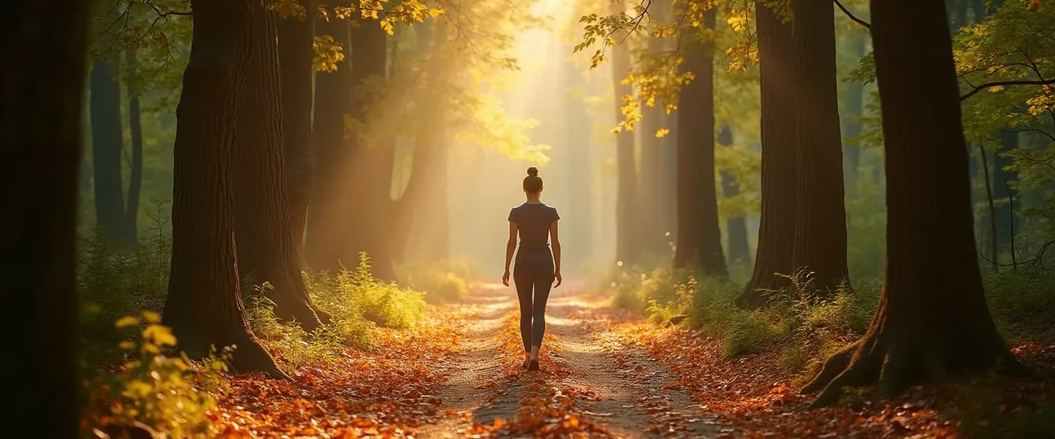 Person walking mindfully on a path representing their journey of the mind