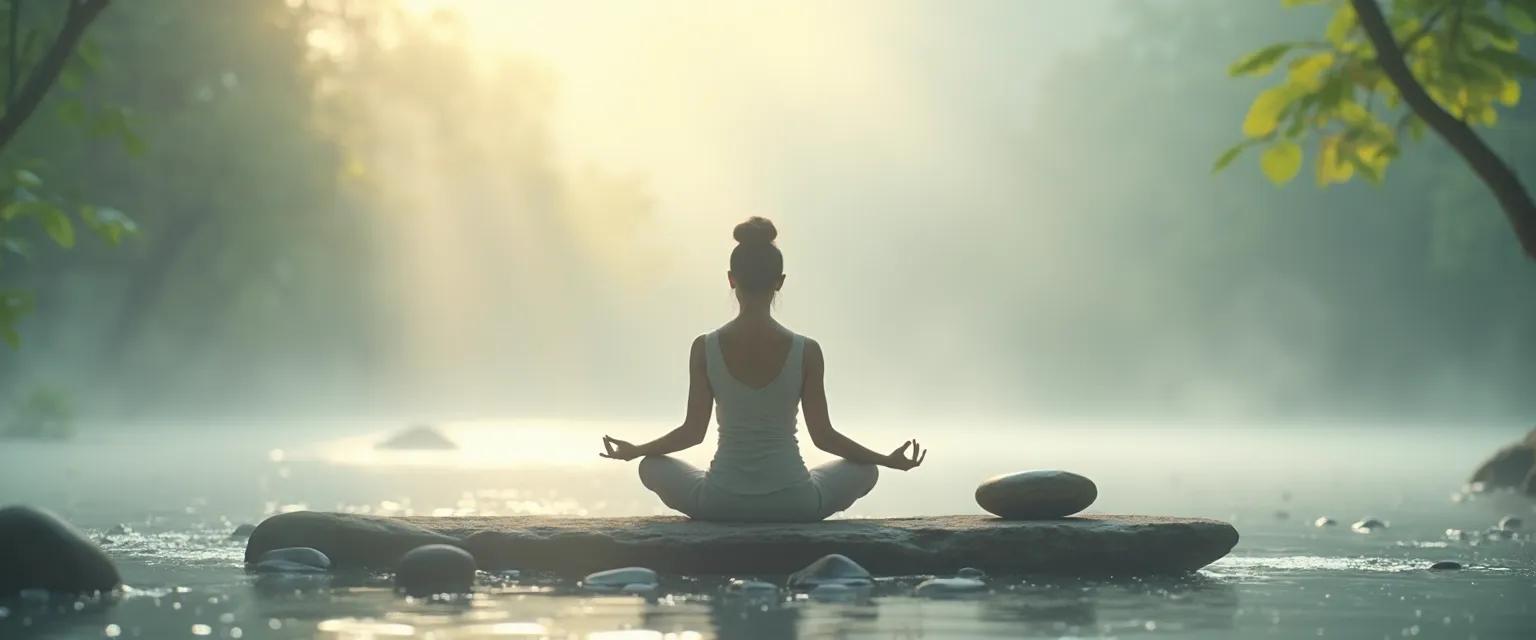 Person practicing mindful movement for healthy life healthy mind balance