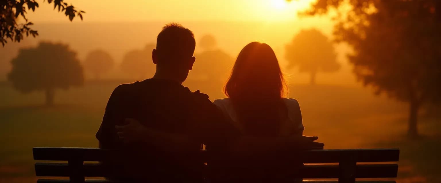 Two people sitting in silence, demonstrating what to say to someone who has lost someone through presence