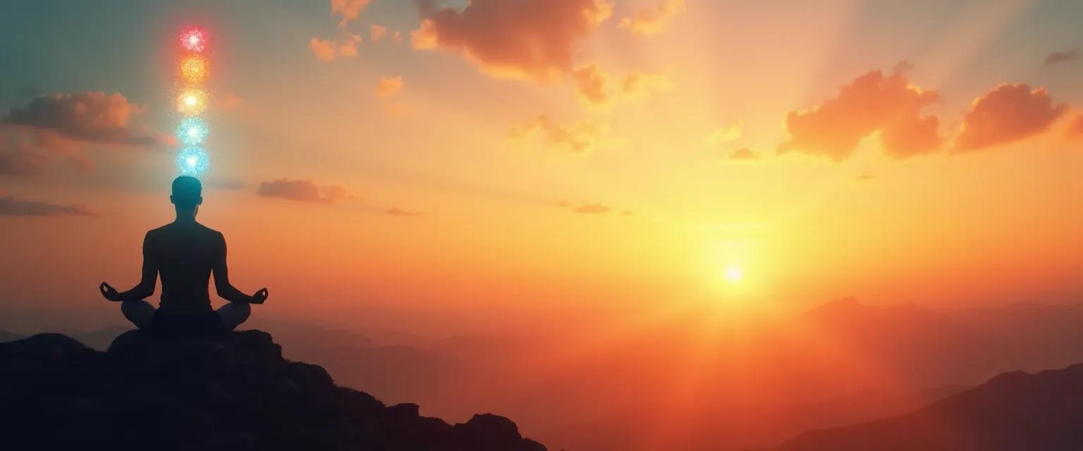 Diagram showing the 7 levels of consciousness and self awareness with mindfulness techniques