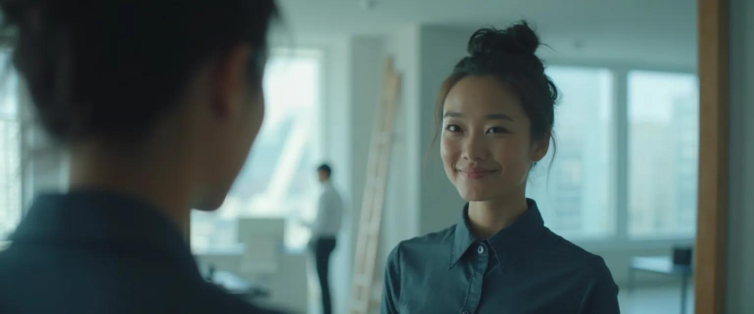 Professional examining the concept of self-awareness for career growth and overcoming workplace blind spots