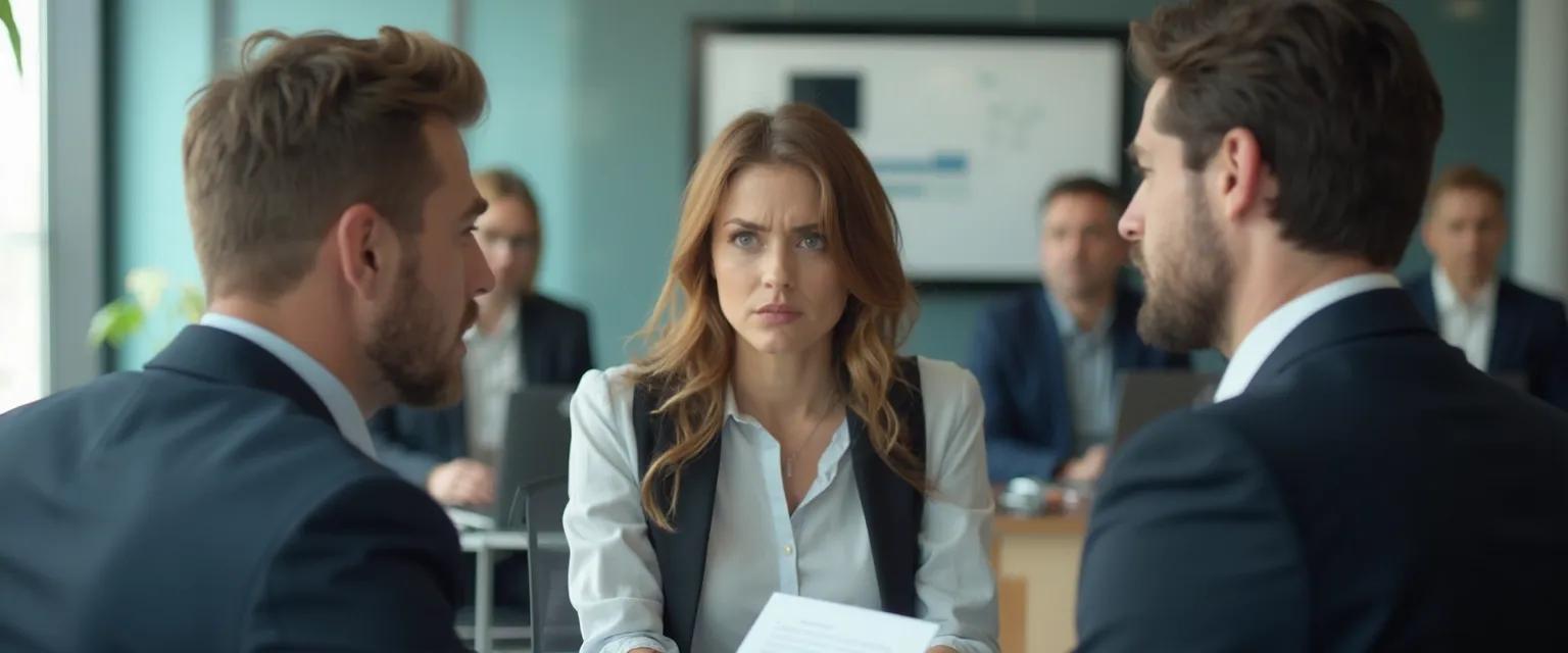 Professional demonstrating your emotional self awareness examples during workplace discussion