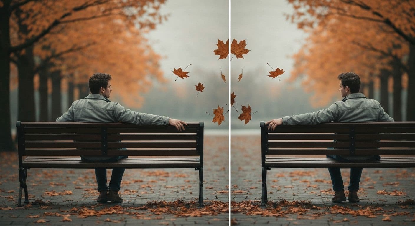 Person reflecting on heartbreak while maintaining healthy boundaries after a relationship ends