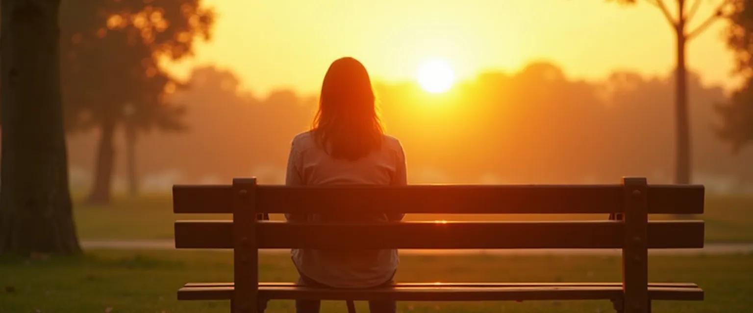 Person feeling relief and not sad after breakup, embracing personal growth opportunities