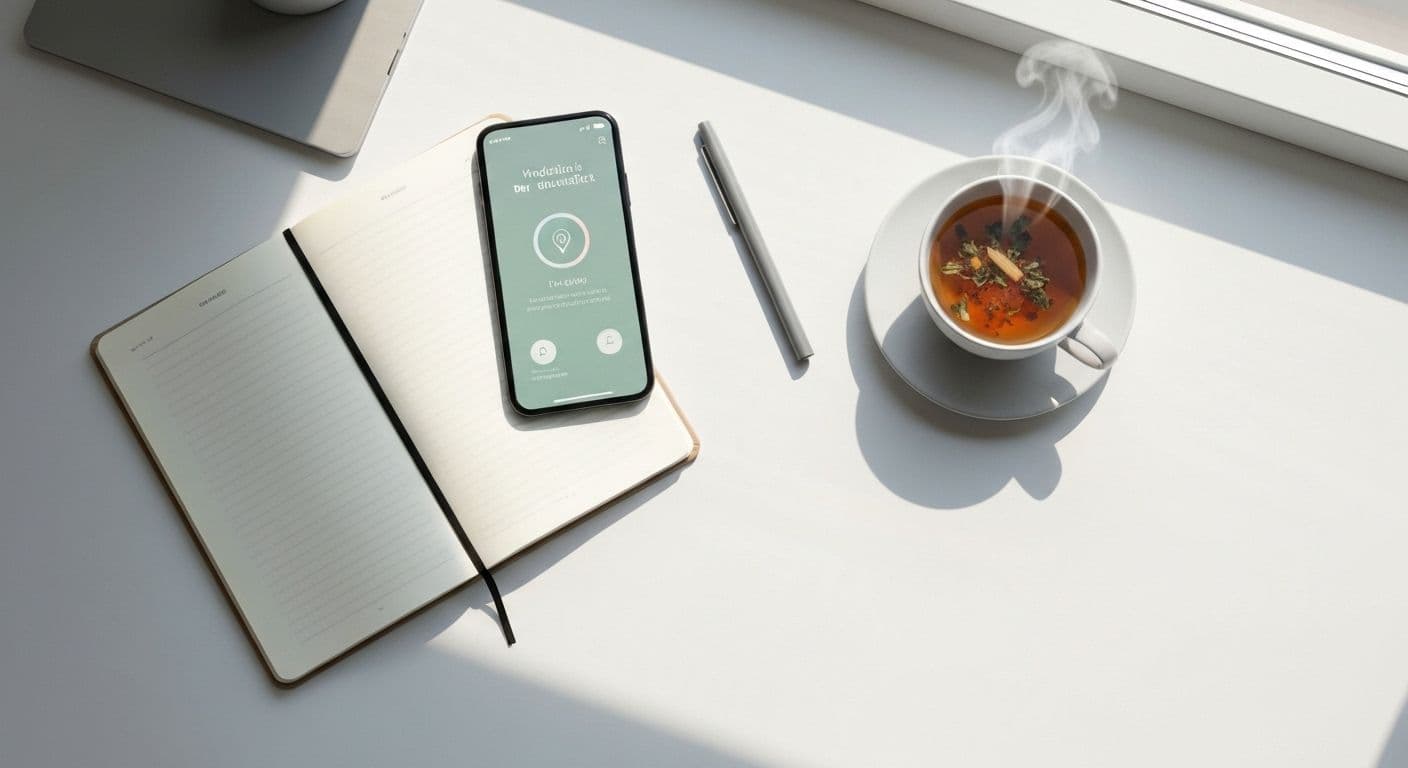 Busy professional implementing healthy mind platter daily routine in 10 minutes