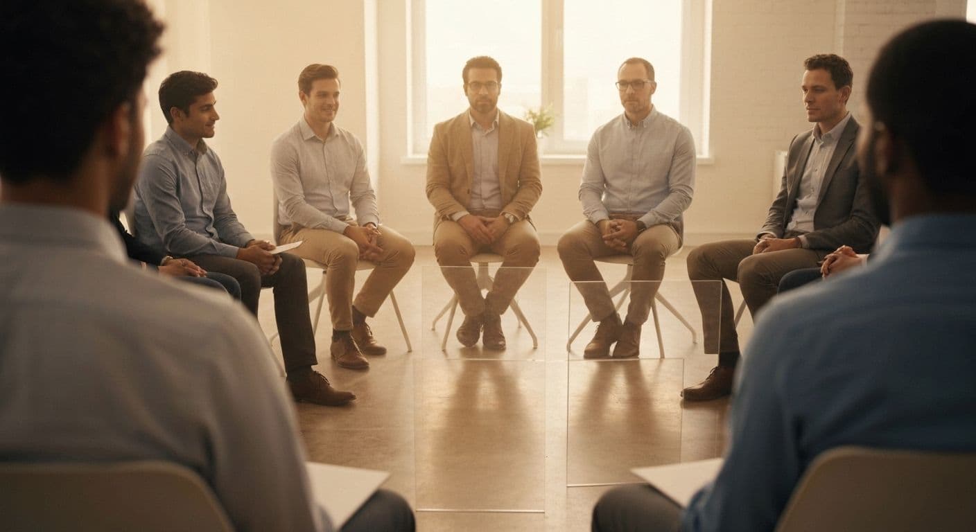 Team collaborating effectively using self awareness building skills in modern workplace setting