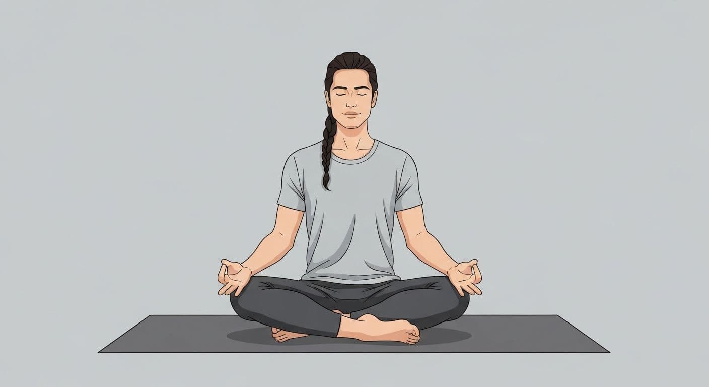 Person practicing mindfulness techniques for overcoming a breakup and stopping rumination