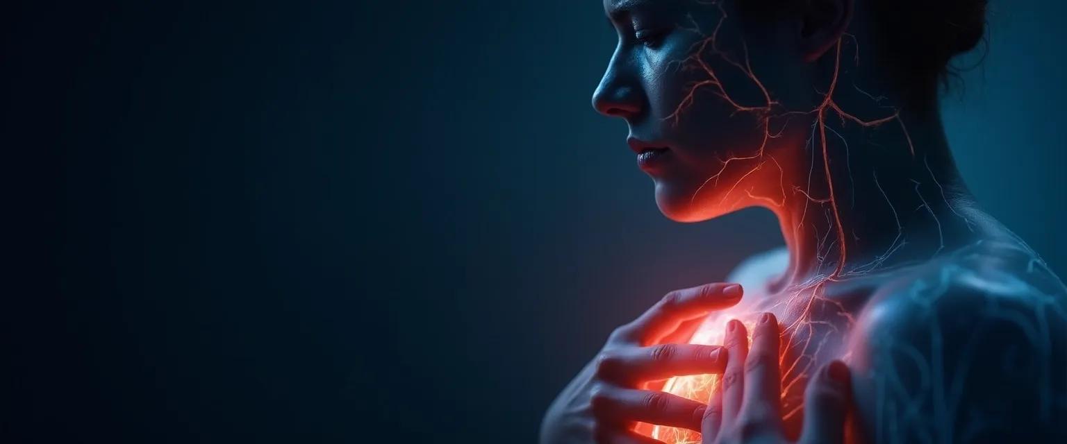 Person experiencing physical chest pain illustrating why heartbreak is so painful