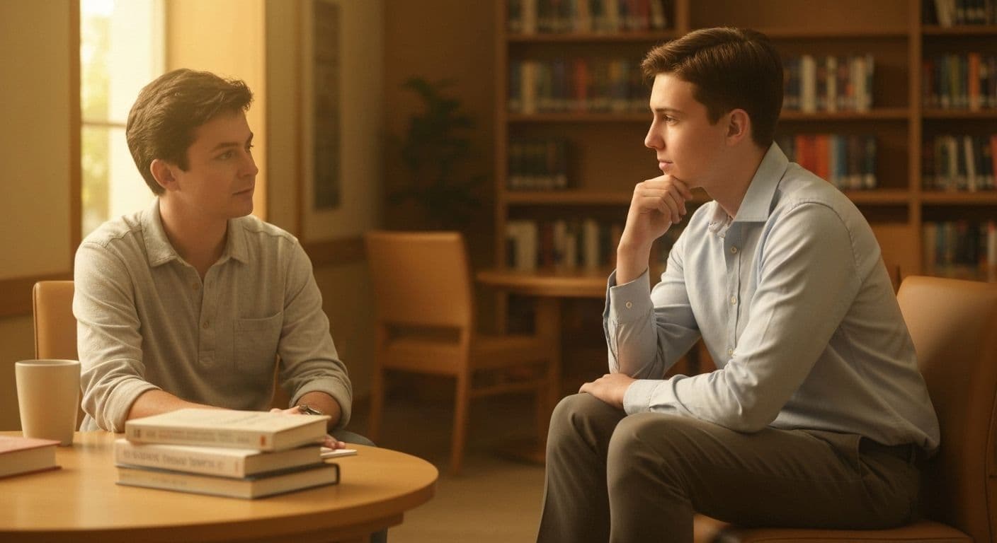 Teenager reading supportive grief materials from GriefShare Bookstore collection