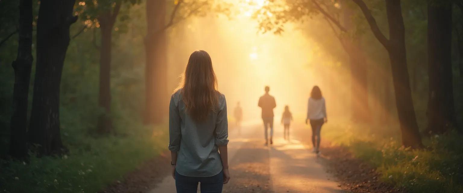 Person reflecting on identity and self-awareness after life changes